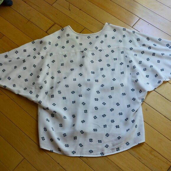 Designer Dolman Sleeve Top Blouse Size XS S - Picture 8 of 10